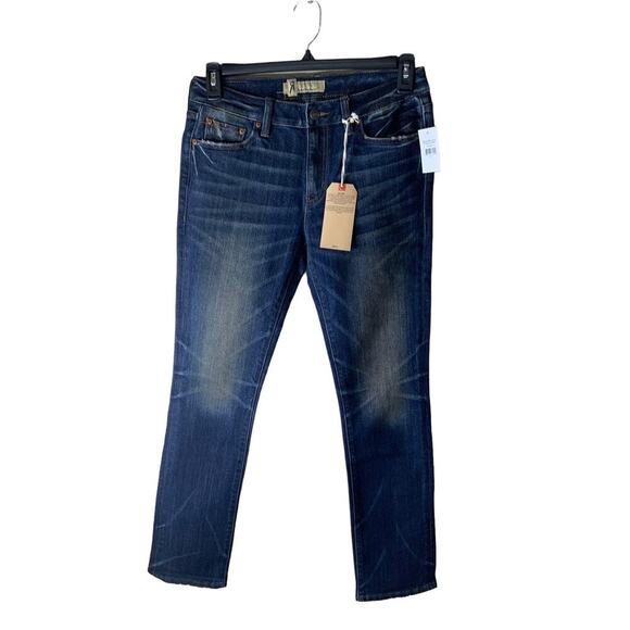 Remix By Rock Revival Jeans Women Size 29 Mid-Rise Straight Dark Wash Denim - Picture 1 of 13